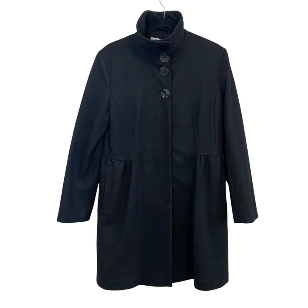 Katherine Barclay - Black Wool Blend Pea Coat - Picture 5 of 14